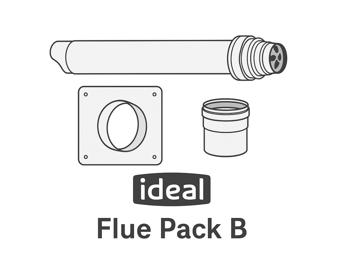 Ideal Standard Horizontal Flue Kit – Compatible with Logic, Vogue & Max Boilers 208171