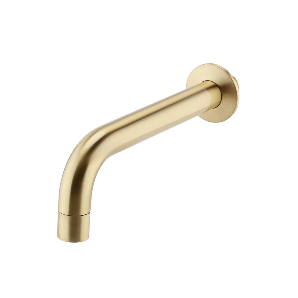 Ottone Wall Mounted Bath Spout Brush Brass