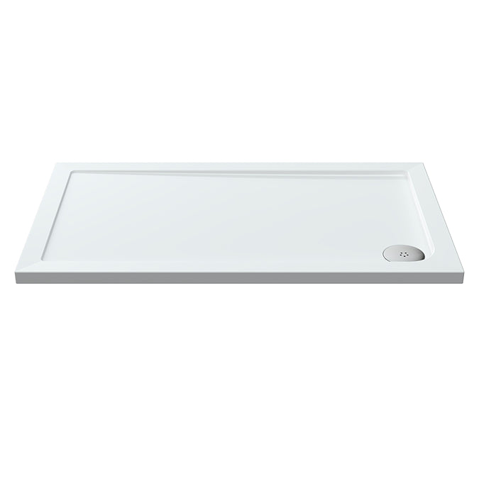 1200 × 700 mm Low‑Profile Rectangular Stone‑Resin Shower Tray – Anti‑Slip Finish