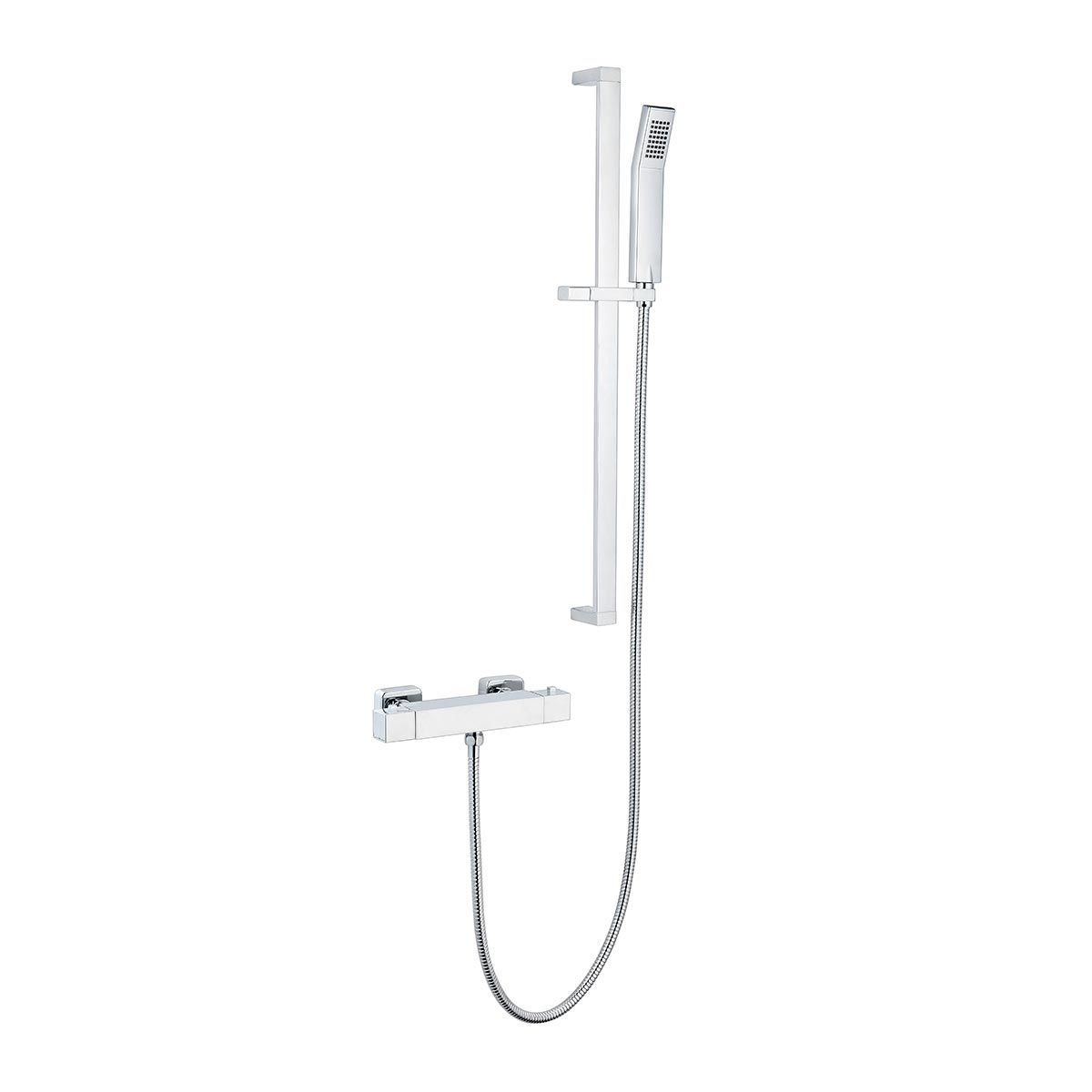 Kartell K-VIT Pure Thermostatic Bar Shower with Adjustable Slide Rail Kit