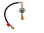 Single Wall Mounted LPG Regulator – No OPSO – With Rubber Pigtail - MBSIN-TP-POL