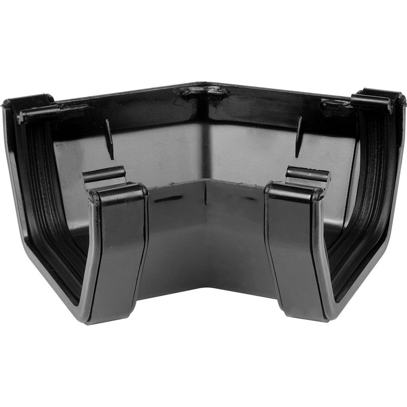 65mm Square Downpipe 90° External Angle – uPVC Corner Bend Fitting