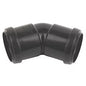 Bulk Buy – 40mm 45° Solvent Weld Elbow (Black)