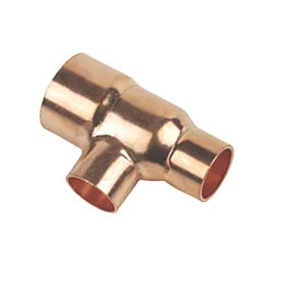 22mm - 15mm - 15mm End Feed Tee