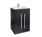 Purity 600 mm Floor‑Standing Vanity Unit – Matt Black, 2‑Door