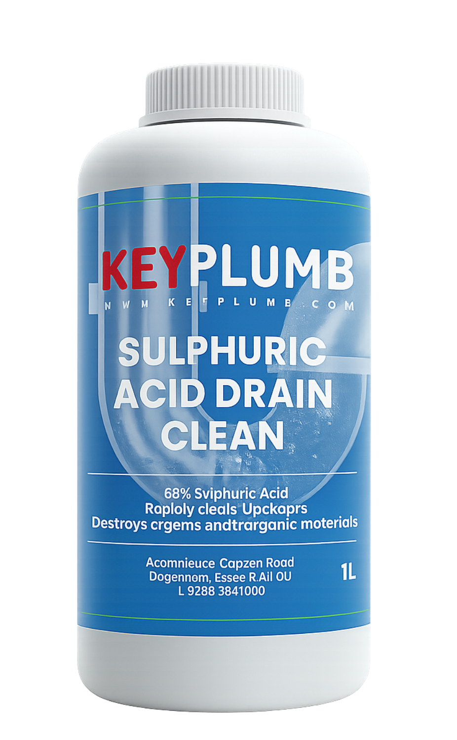 Sulphuric Acid Drain Cleaner – Heavy-Duty Blockage Remover (1 Litre)
