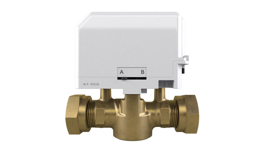DRAYTON 22MM MOTORISED 2 PORT ZONE VALVE & SNAP-ON ACTUATOR (5 WIRE SPST SWITCH)