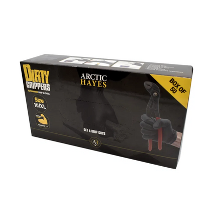 Arctic Hayes 8g Dirty Grippers Diamond Grip Heavy Duty Nitrile Gloves