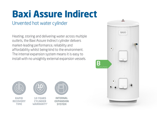 Baxi Assure 300I Indirect Unvented Cylinder 773726