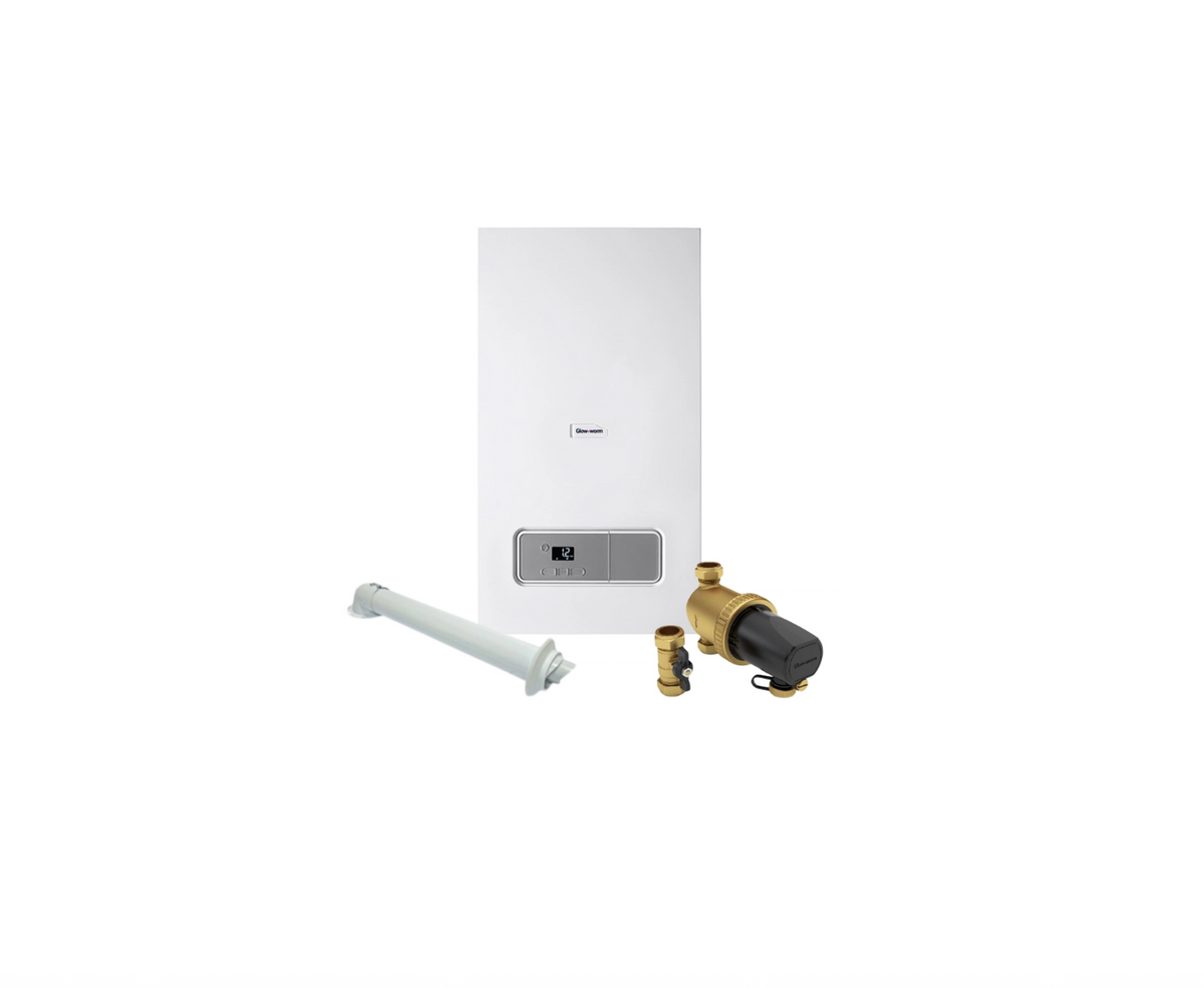 Glow-worm Energy 30 Combi Pack + Horiz. Flue & Power Filter