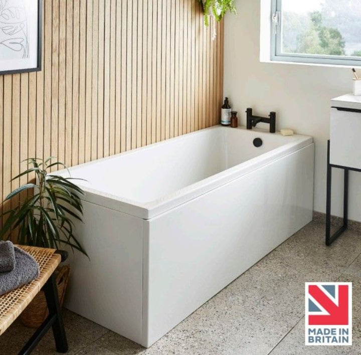 Spirit SE 1700 x 700 Straight Bath with Legs