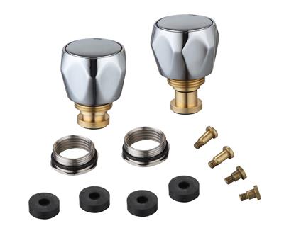 1/2" TAP CONVERSION KIT ROUND HEAD CHROME