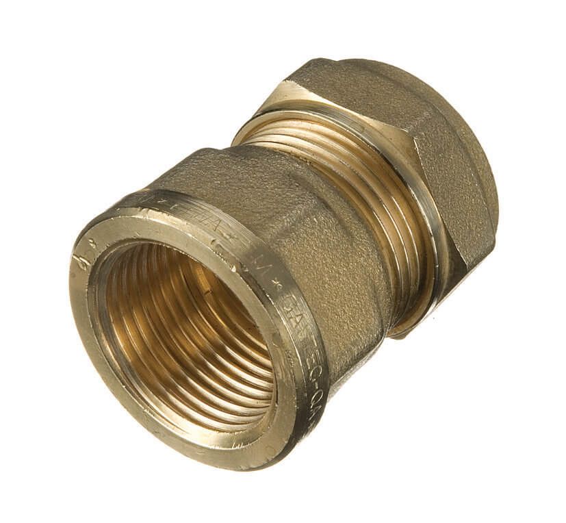 Compression Female Iron Coupling 15mm x ½"