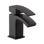 Fiuto Nero Mono Basin Mixer – Matt Black with Black Waste