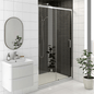 KV8 1200 Shower Enclosure – Frameless Glass Shower Cubicle
