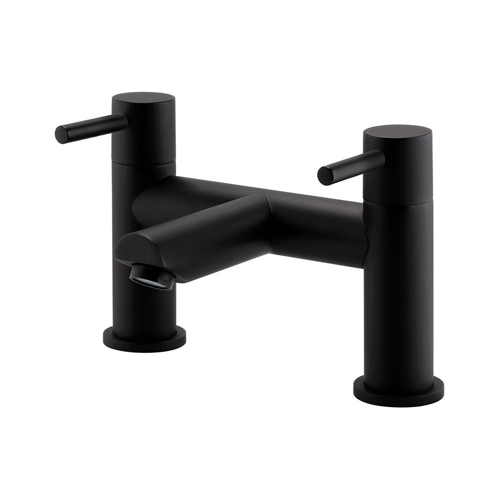 Nero Round Bath Filler Black