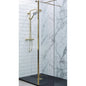 Kartell K‑Vit Ottone 800 mm Brushed Brass Wetroom Screen – 8 mm Glass