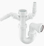 40mm Telescopic Horn Appliance Trap – Dual Spigot Adjustable Waste Trap