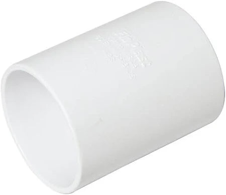 Bulk Buy – 40mm Solvent Weld Coupler (White)