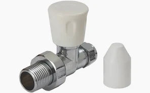 10mm Straight Rad Valve White